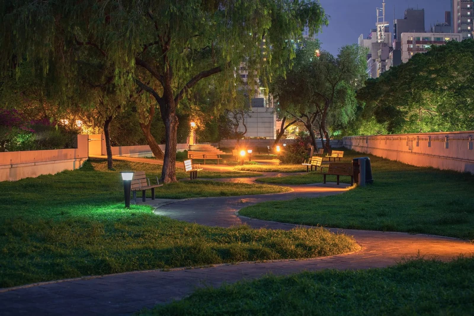 Path & Step Lighting — completed lighting after dark project by VP Landscaping